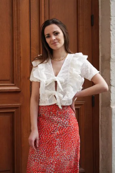 Réalisation du patron de couture de la blouse Hortense de Cha' coud