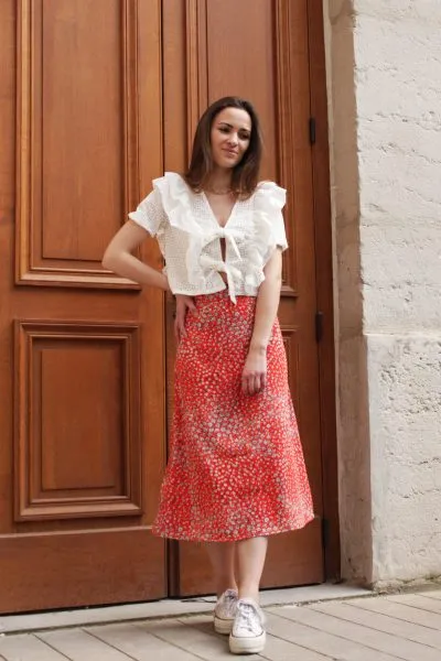 Réalisation du patron de couture de la jupe Fanny de Cha' coud
