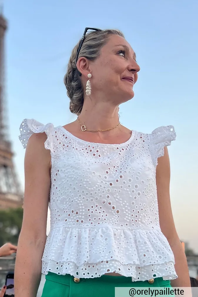 Réalisation du patron de couture du top Solène de Cha' coud