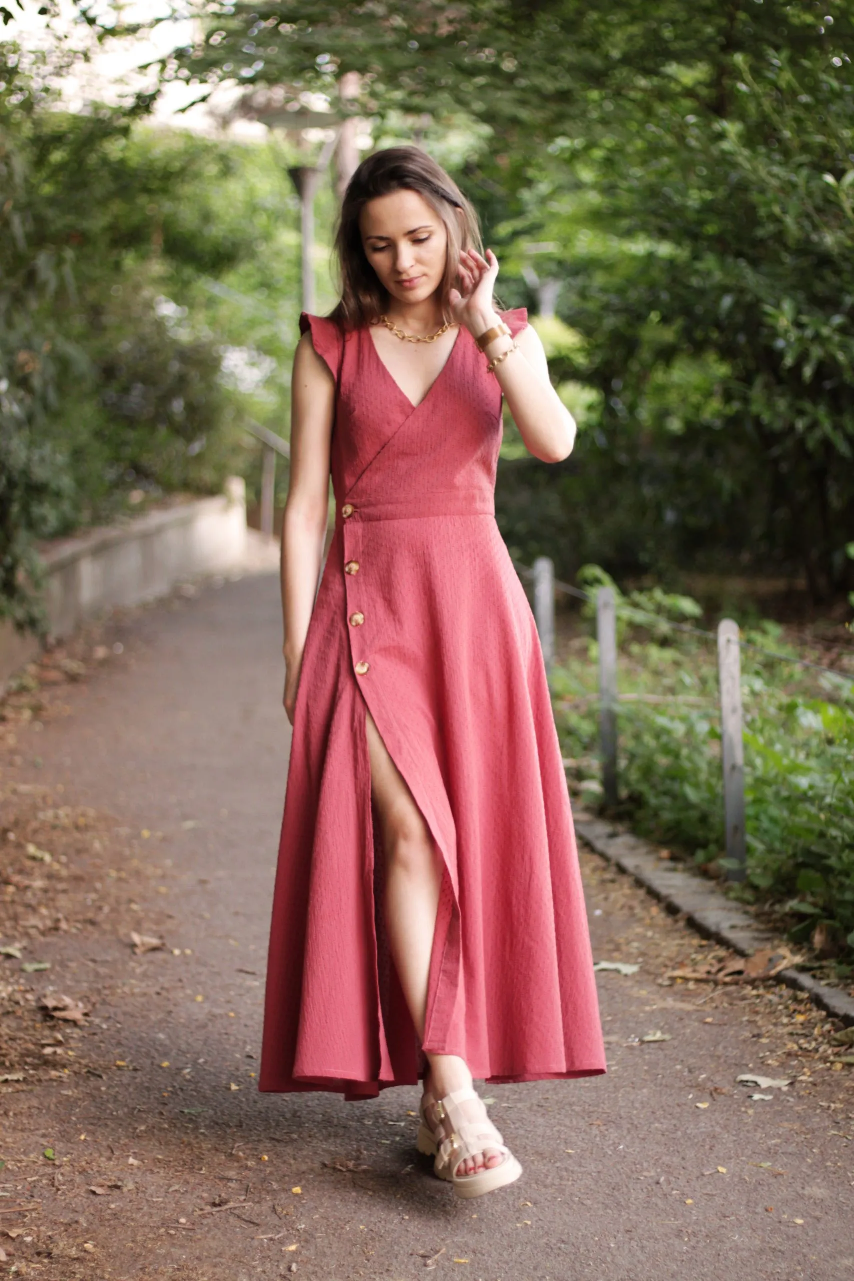 Réalisation du patron de couture de la robe Alix de Cha' coud