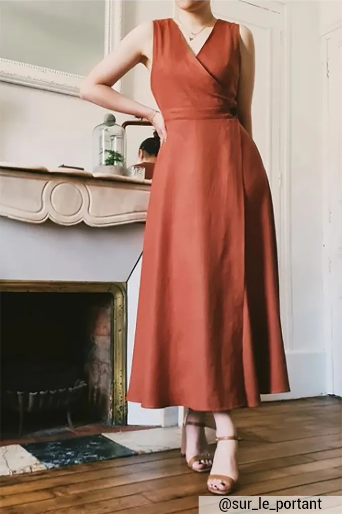 Réalisation du patron de couture de la robe Alix de Cha' coud