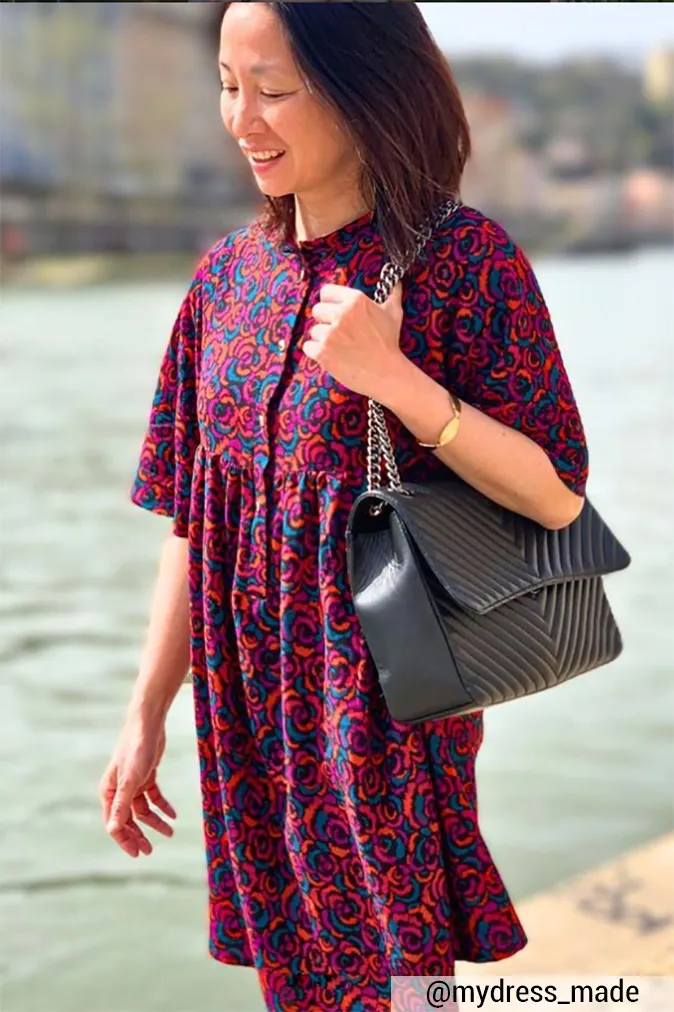Réalisation du patron de couture de la robe Emily de Cha' coud