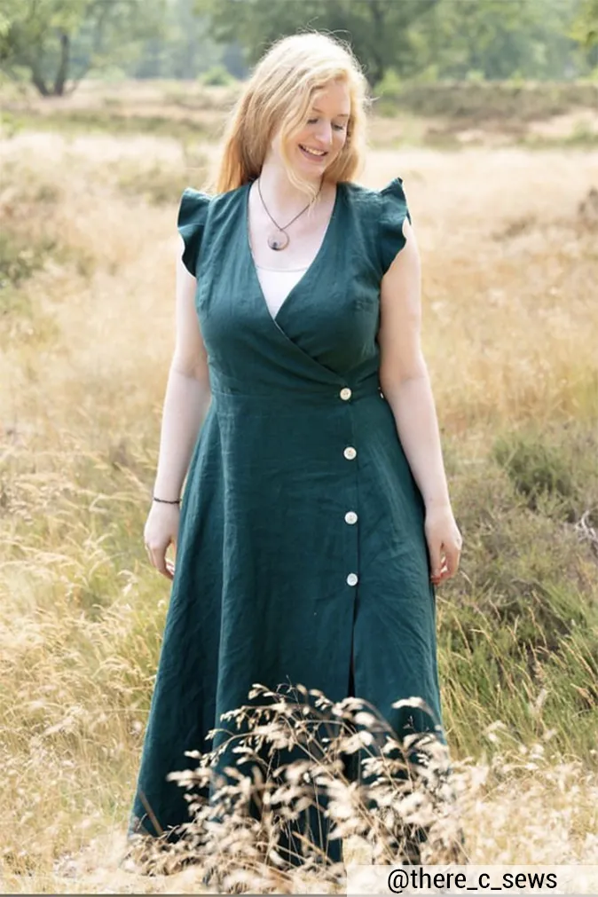 Réalisation du patron de couture de la robe Alix de Cha' coud