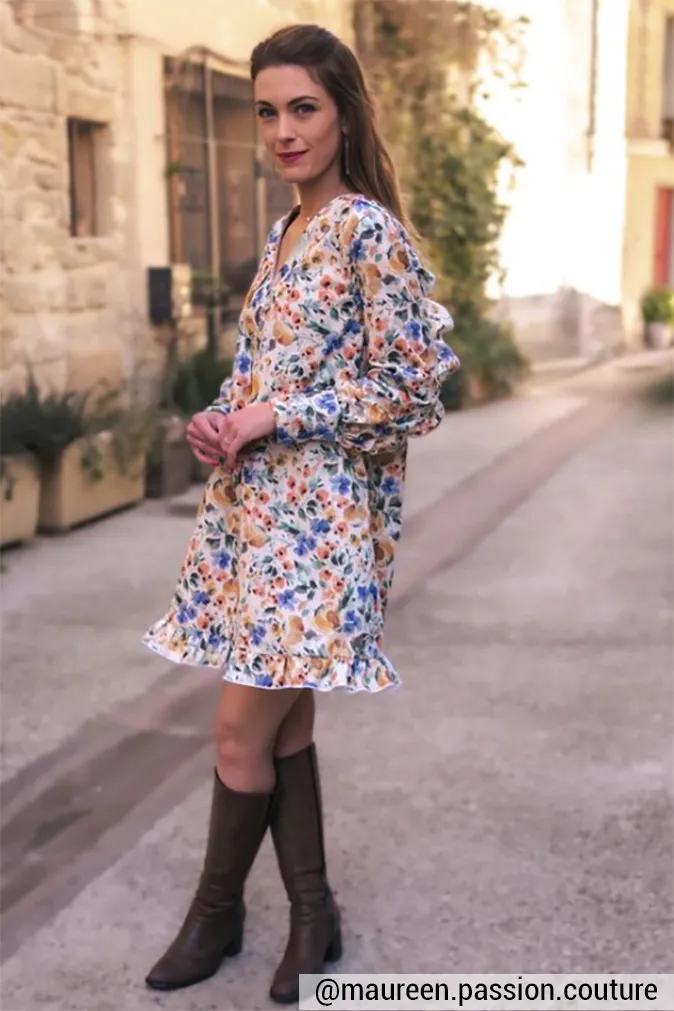 Réalisation du patron de couture de la robe Ezra de Cha' coud