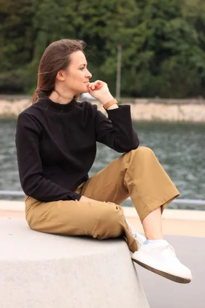 Réalisation du patron de couture du pull Ambre de Cha' coud