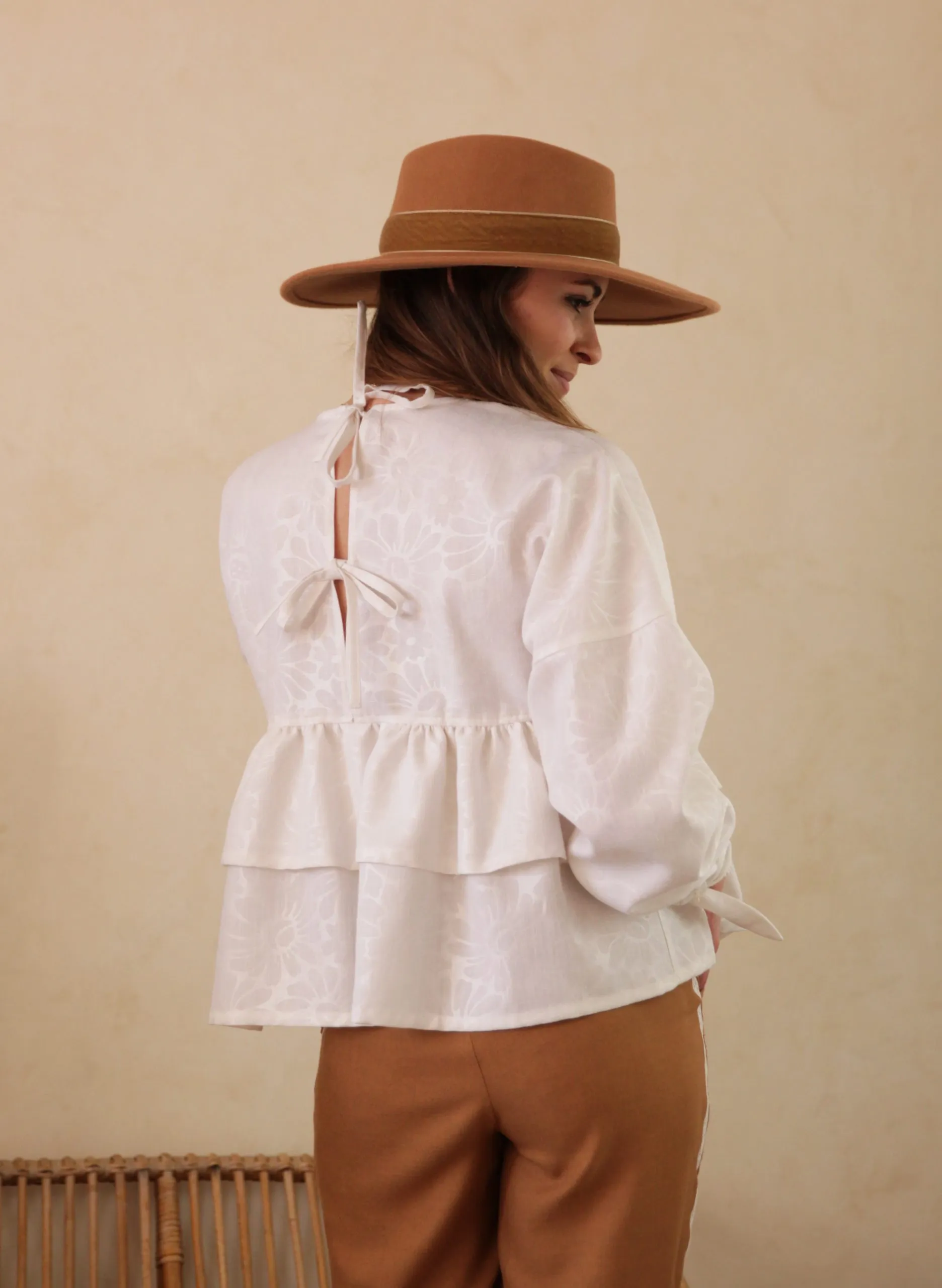 Réalisation du patron de couture de la blouse Lehoïa de Cha' coud