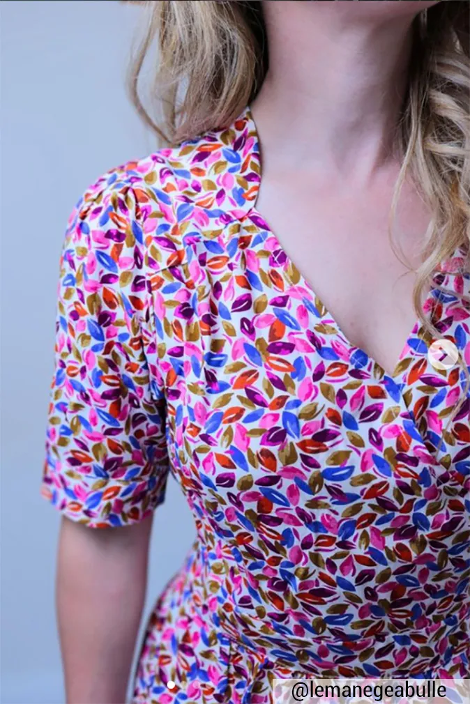 Réalisation du patron de couture de la robe Garance de Cha' coud
