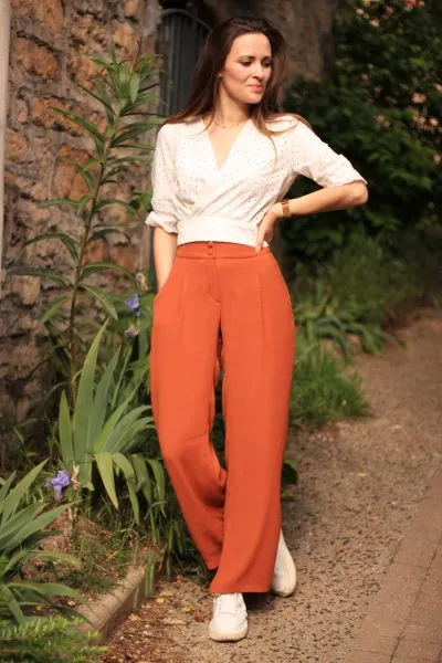 Réalisation du patron de couture du pantalon nuria de Cha' coud