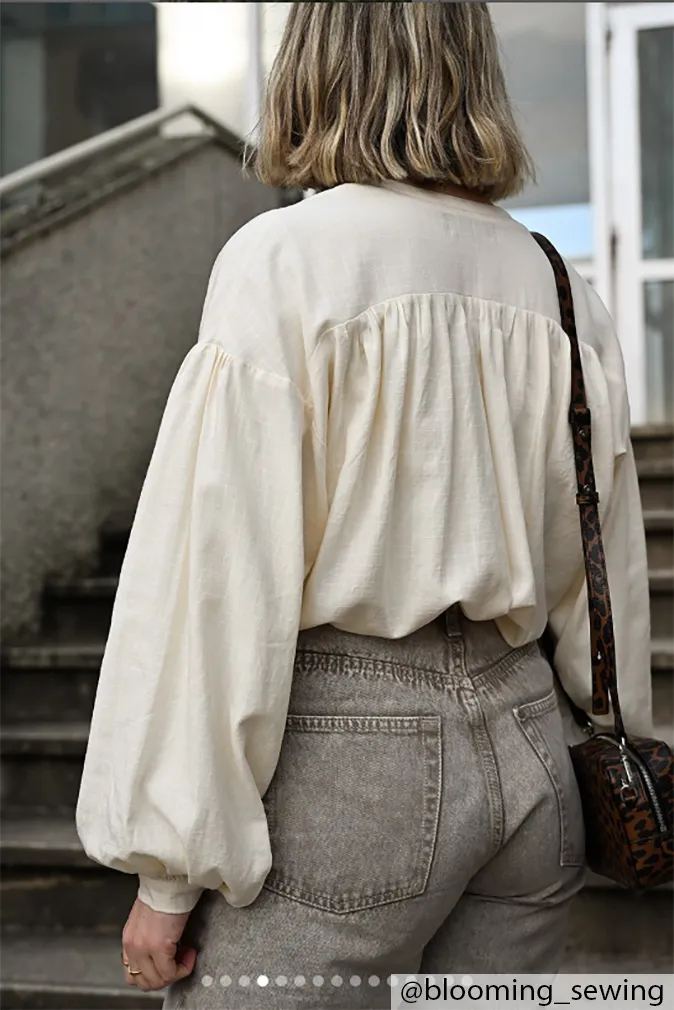 Réalisation du patron de couture de la chemise augustine de Cha' coud