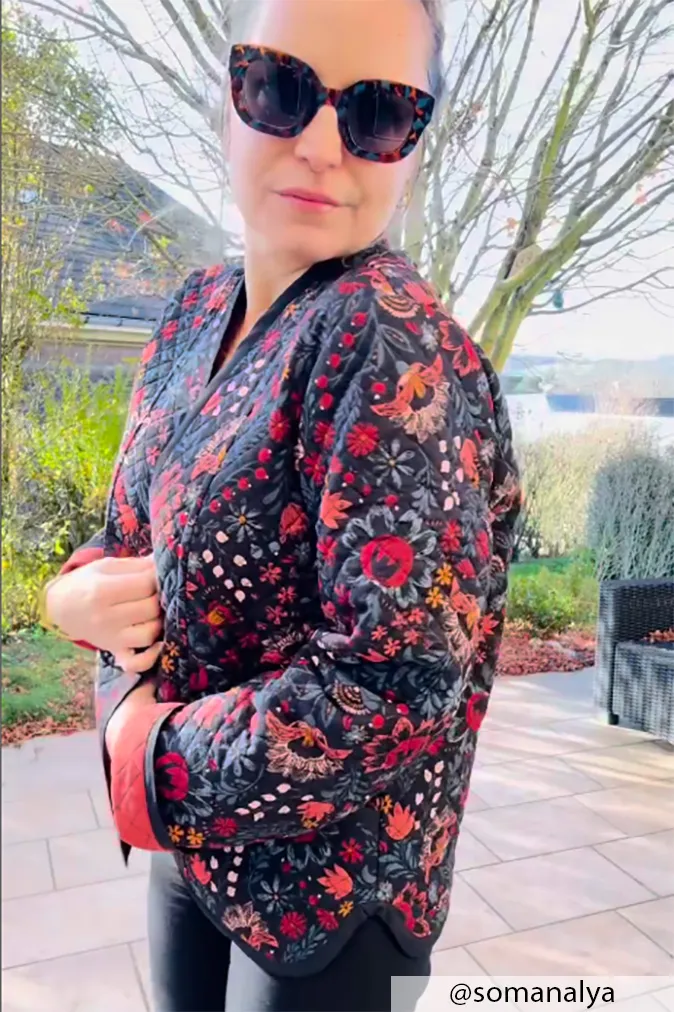 Réalisation du patron de couture de la veste siloé de Cha' coud