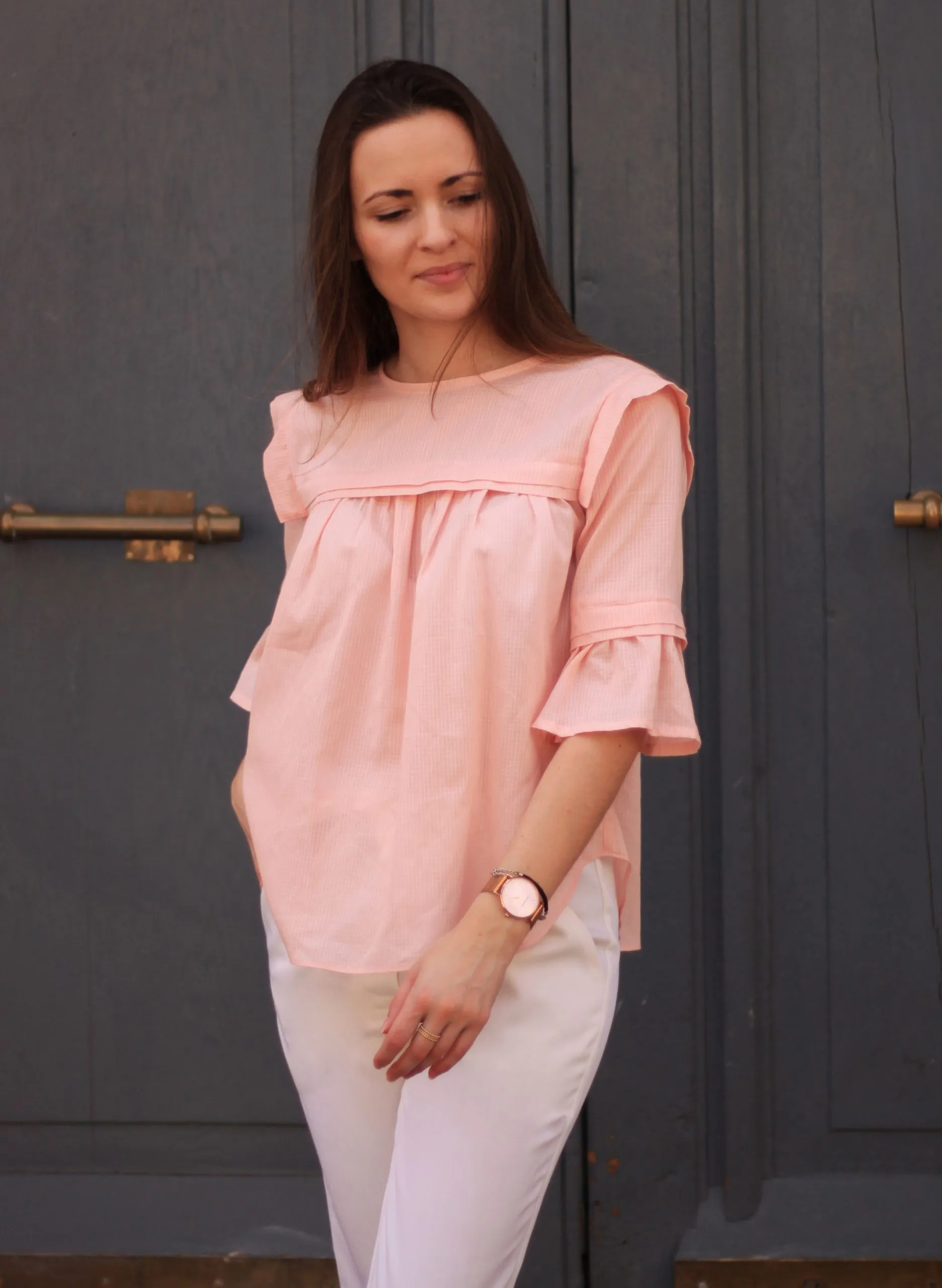 Réalisation du patron de couture de la blouse Axelle de Cha' coud