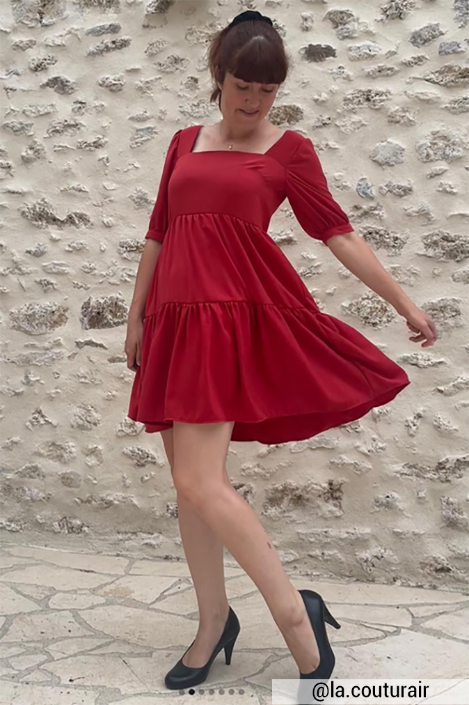 Réalisation du patron de couture de la robe eve de Cha' coud