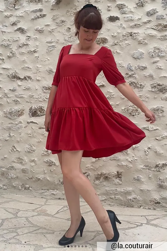 Réalisation du patron de couture de la robe eve de Cha' coud