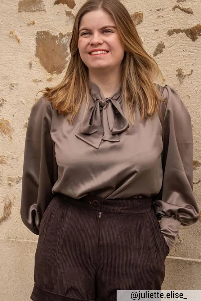 Réalisation du patron de couture de la blouse Arielle de Cha' coud