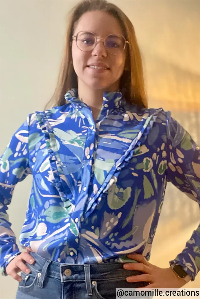 Réalisation du patron de couture de la chemise Linoa de Cha' coud