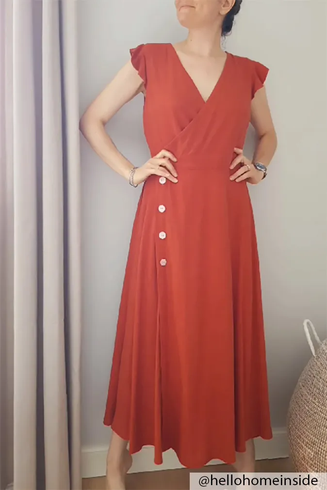 Réalisation du patron de couture de la robe alix de Cha' coud