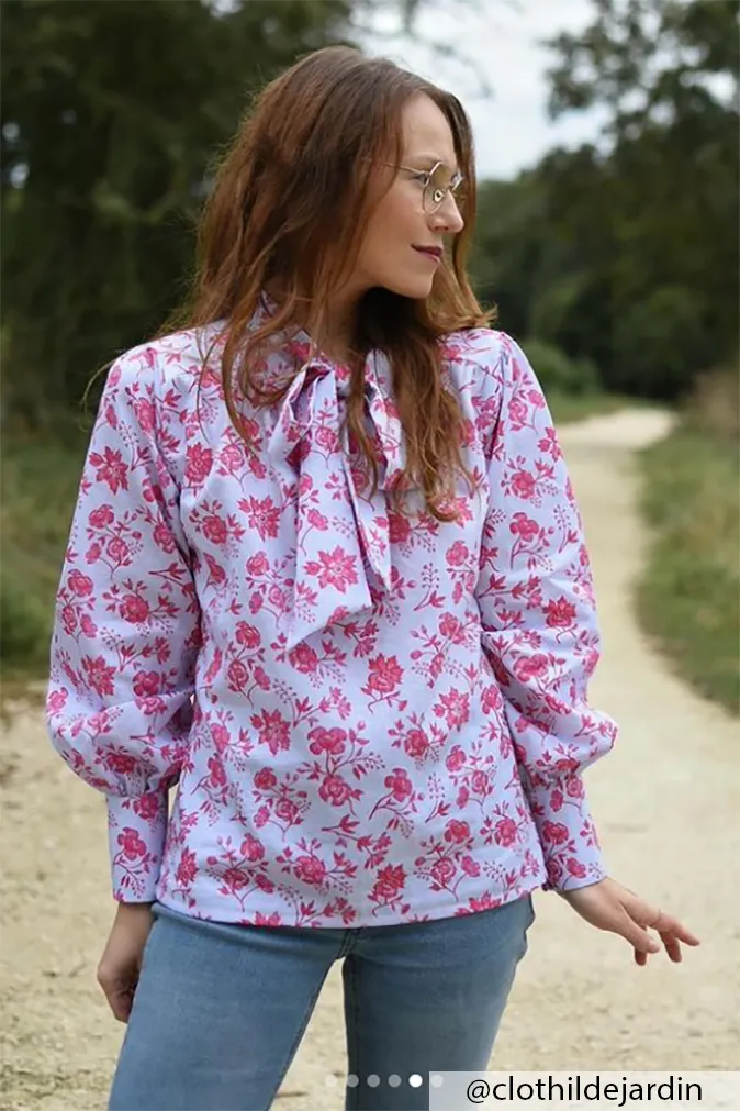 Réalisation du patron de couture de la blouse arielle de Cha' coud