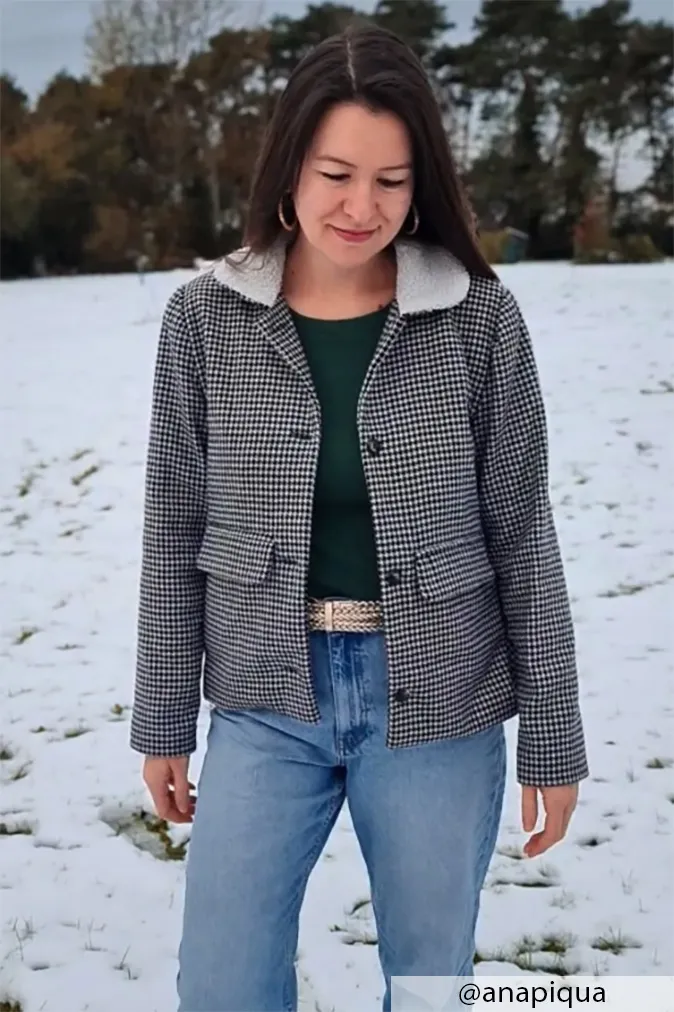 Réalisation du patron de couture du manteau emmanuelle de Cha' coud