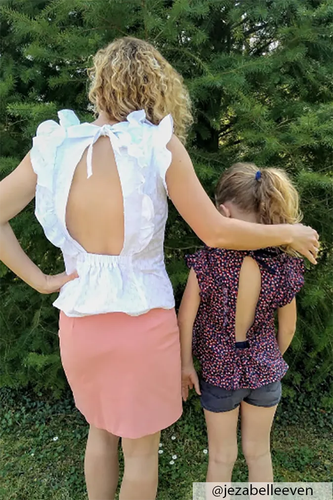 Réalisation du patron de couture du top mona de Cha' coud