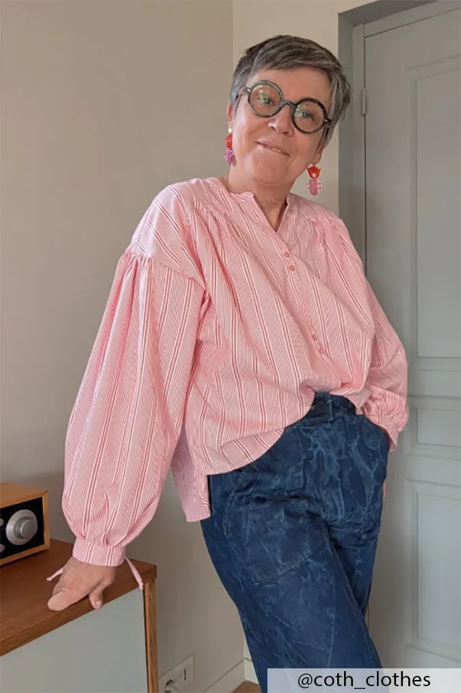 Réalisation du patron de couture de la chemise augustine de Cha' coud