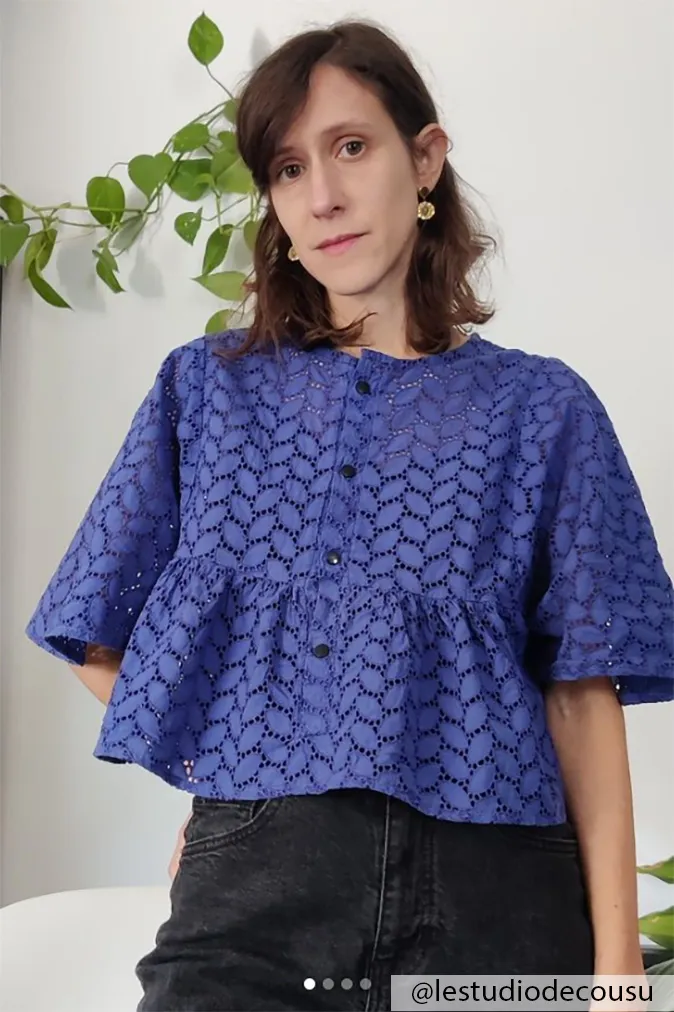 Réalisation du patron de couture du top emily de Cha' coud