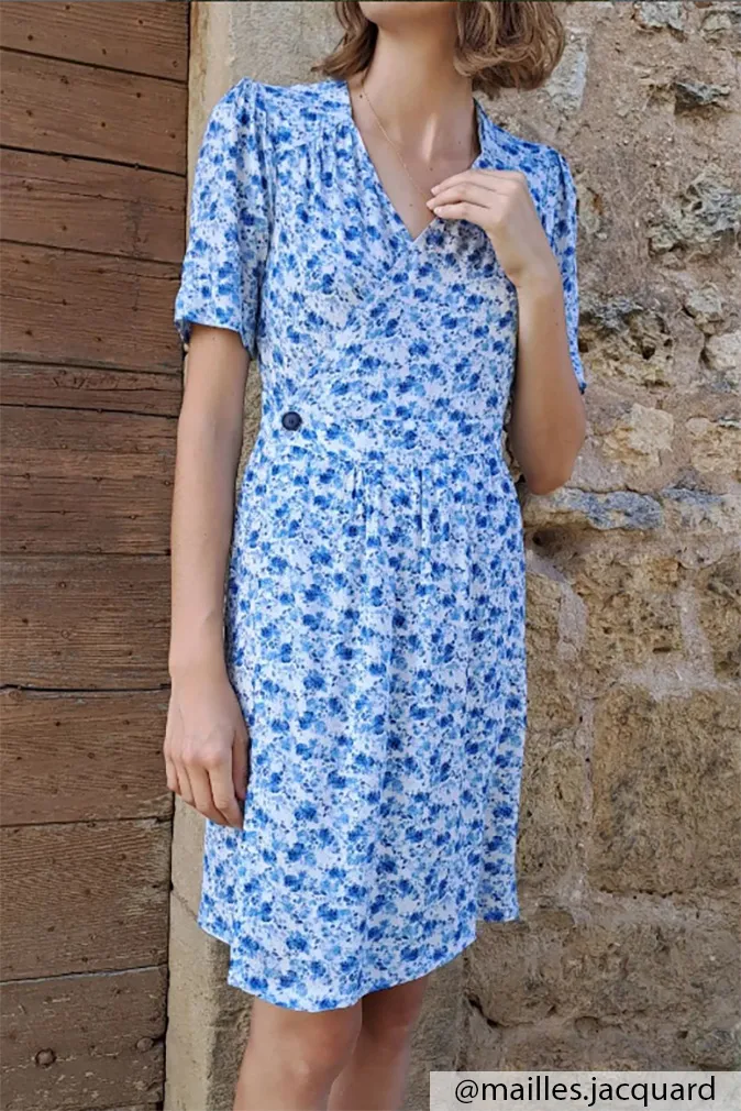 Réalisation du patron de couture de la robe garance de Cha' coud