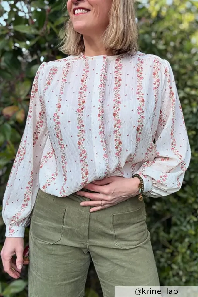 Réalisation du patron de couture de la chemise Maritza de Cha' coud