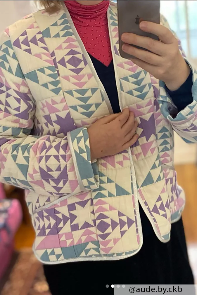Réalisation du patron de couture de la veste siloé de Cha' coud