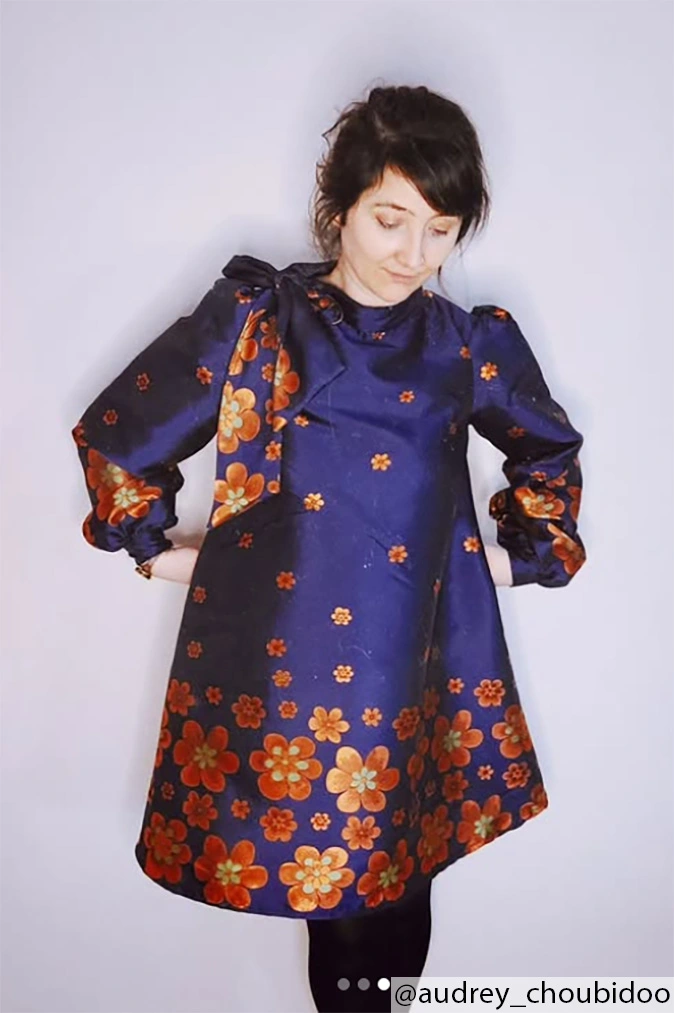 Réalisation du patron de couture de la robe bérénice de Cha' coud