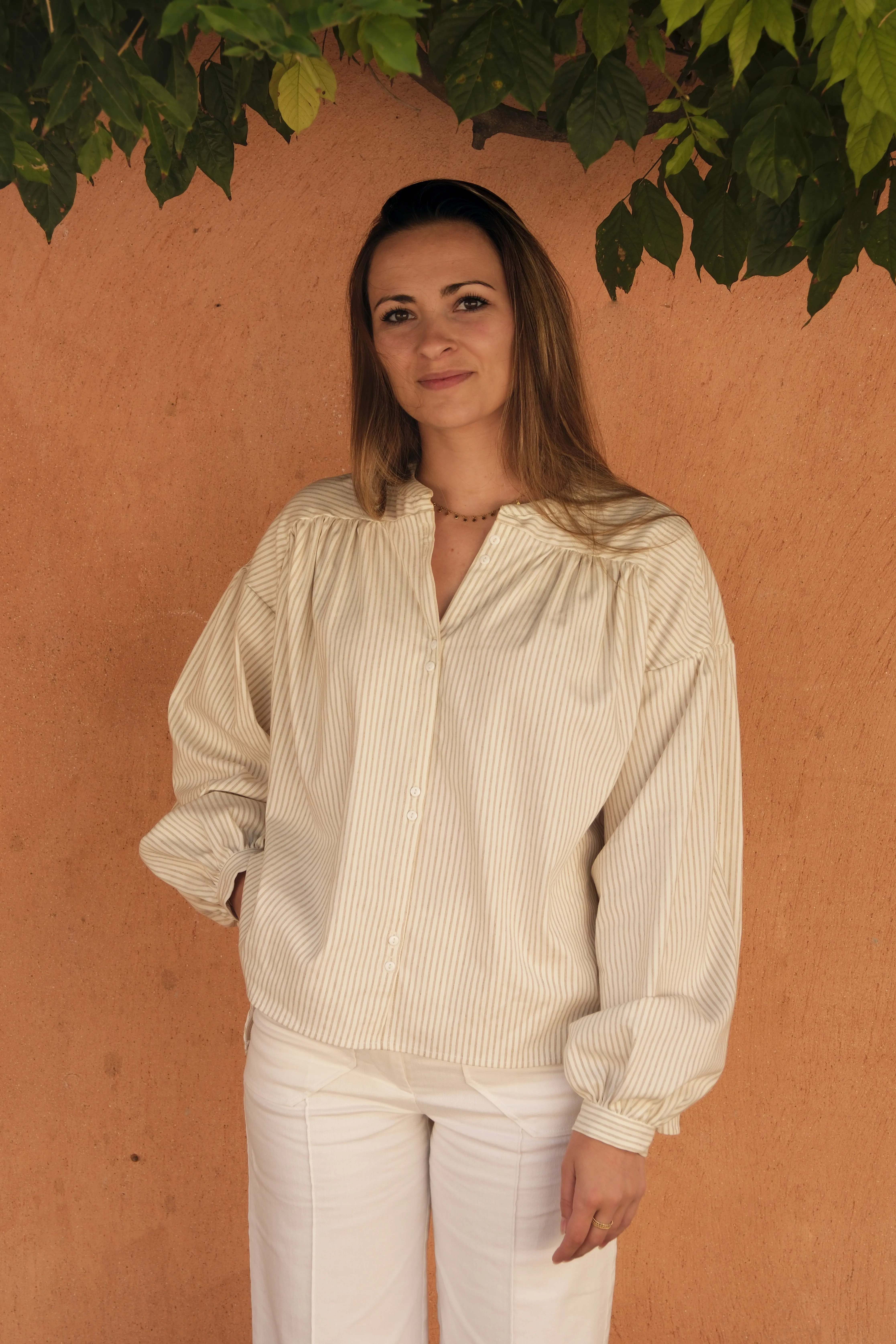 Réalisation - patron de couture - Robe Céleste - Cha' coud - niveau intermédiaire - couture facile - patron chemise ample - patron chemise patte capucin - patron chemise augustine - tuto patte capucin - tuto couture