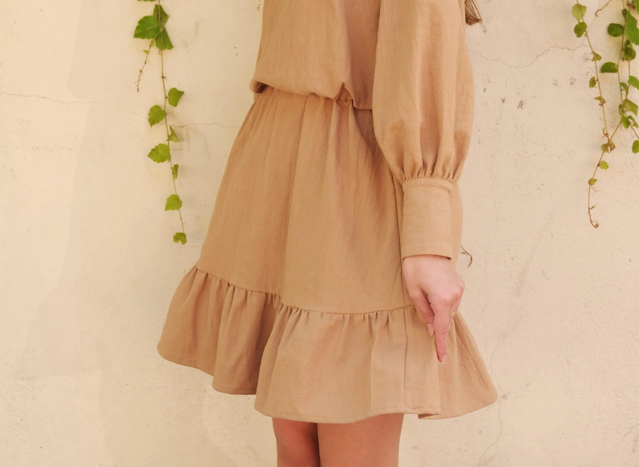 robe suzie - Cha' coud - niveau intermédiaire - patron couture facile - patron robe boule - patron robe automne - patron robe Suzie - robe unie