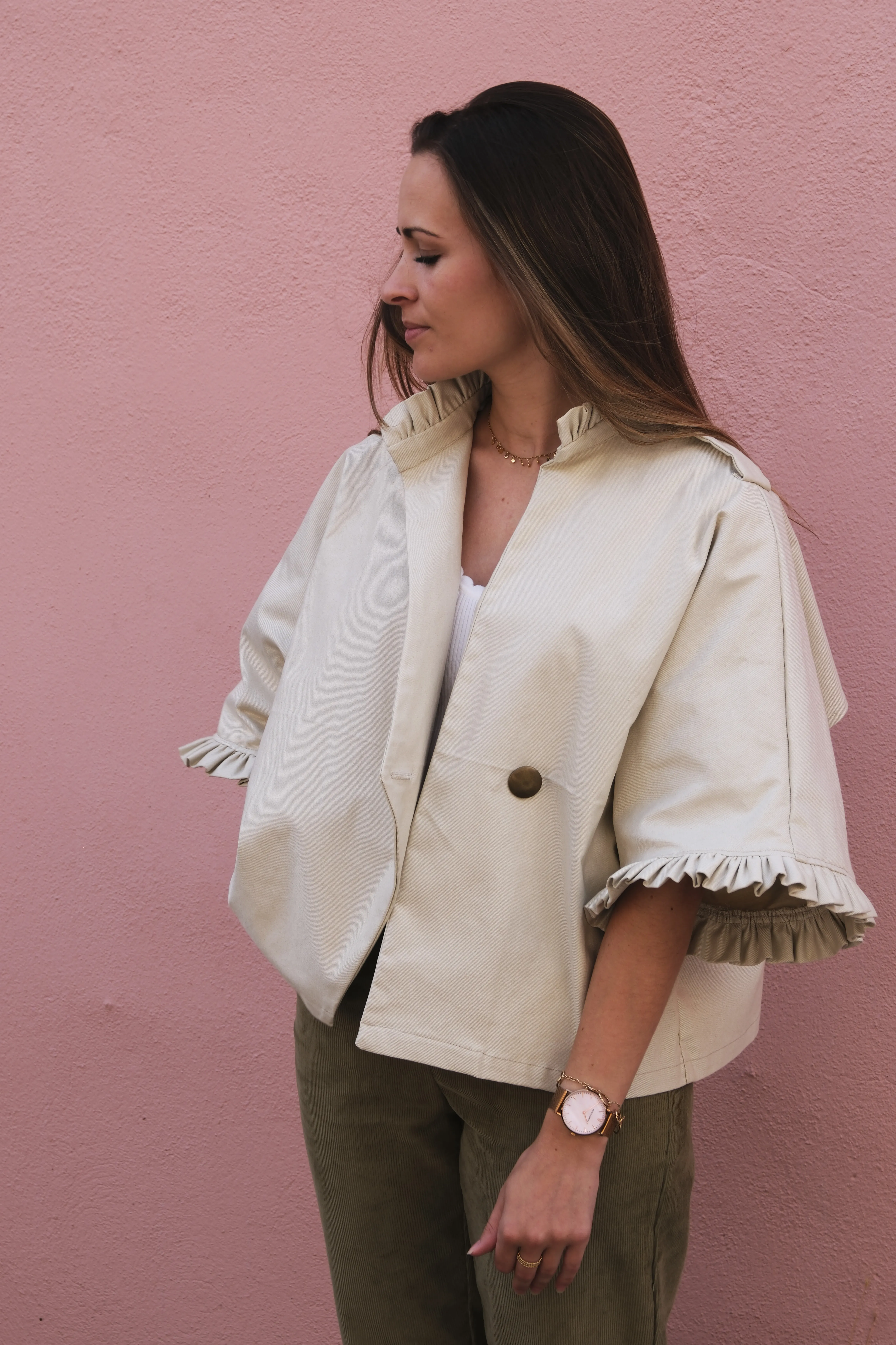 Réalisation - patron de couture -trench - Cha' coud - niveau débutant - couture facile - patron Trench - trench Alixia