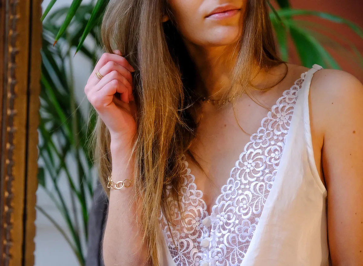 Réalisation - patron de couture - Pyjama - Cha' coud - niveau débutant - couture facile - patron lingerie - satin - dentelle - patron pyjama - patron débardeur - patron short - patron ensemble - rose-Lyne - patron homewear