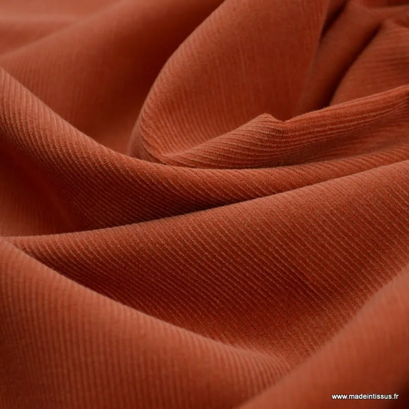 tissu-velours-cotele-milleraies-terracotta