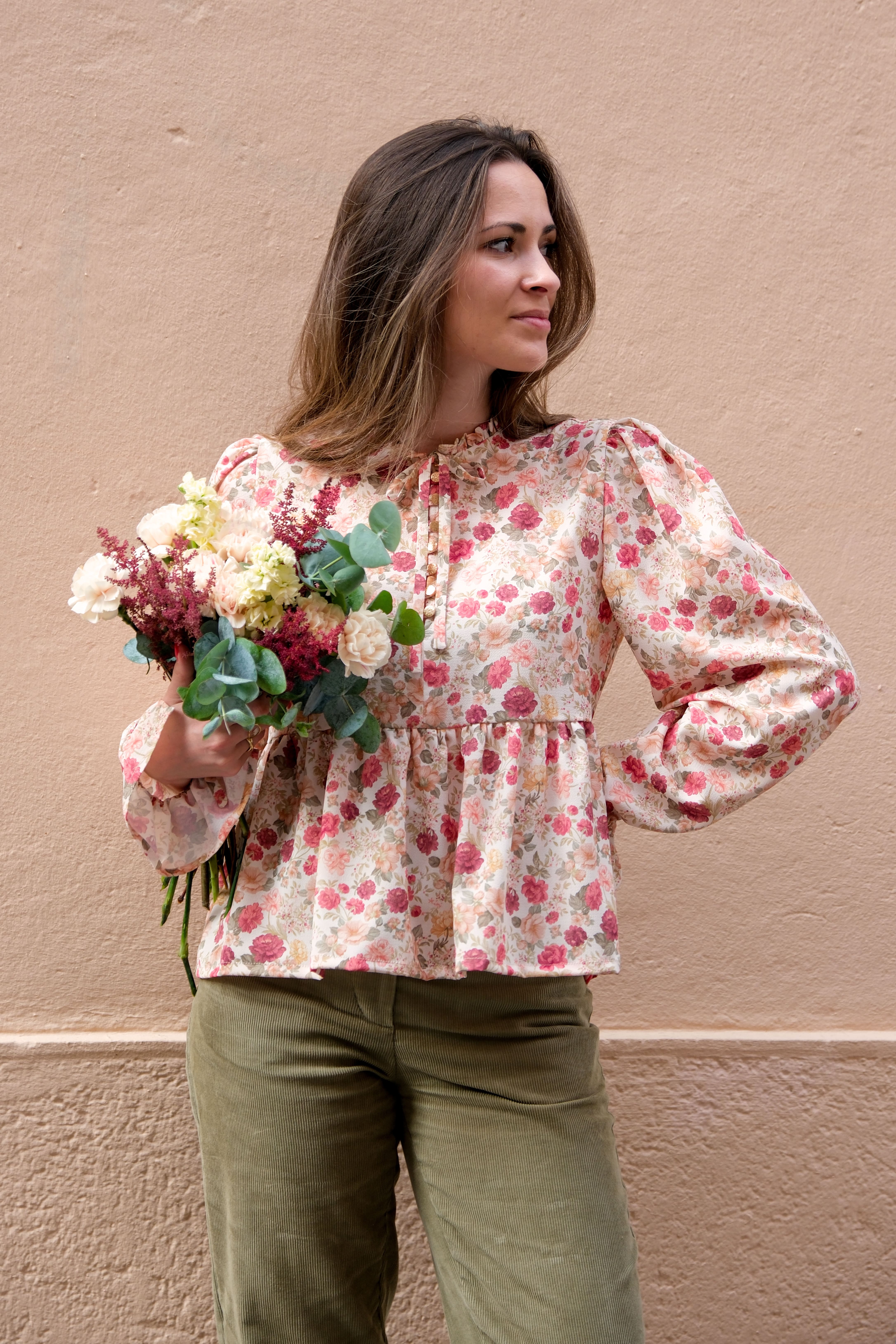Réalisation du patron de couture de la blouse Alessia de cha' coud