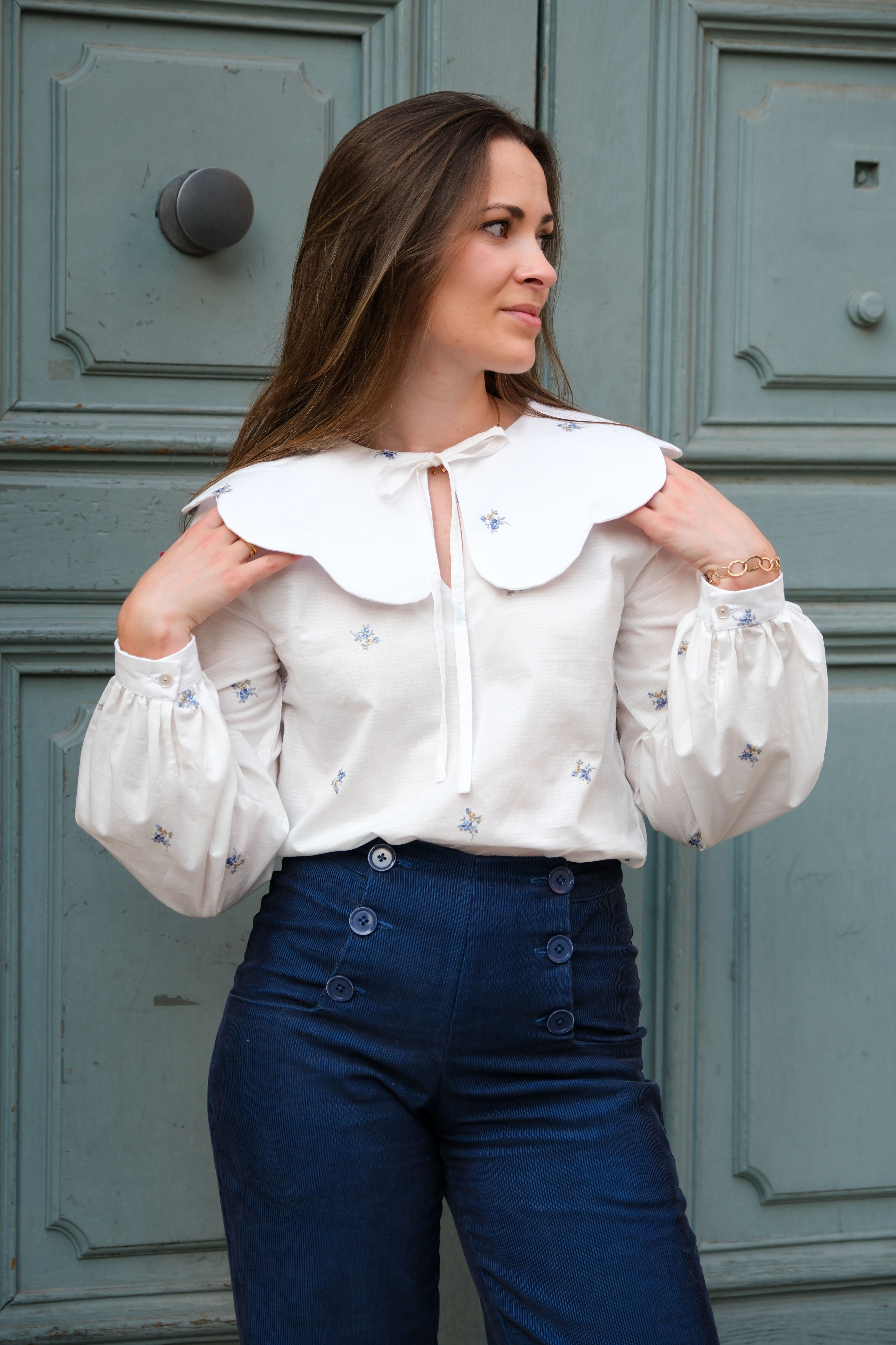 Réalisation du patron de couture de la blouse Valentine de cha' coud