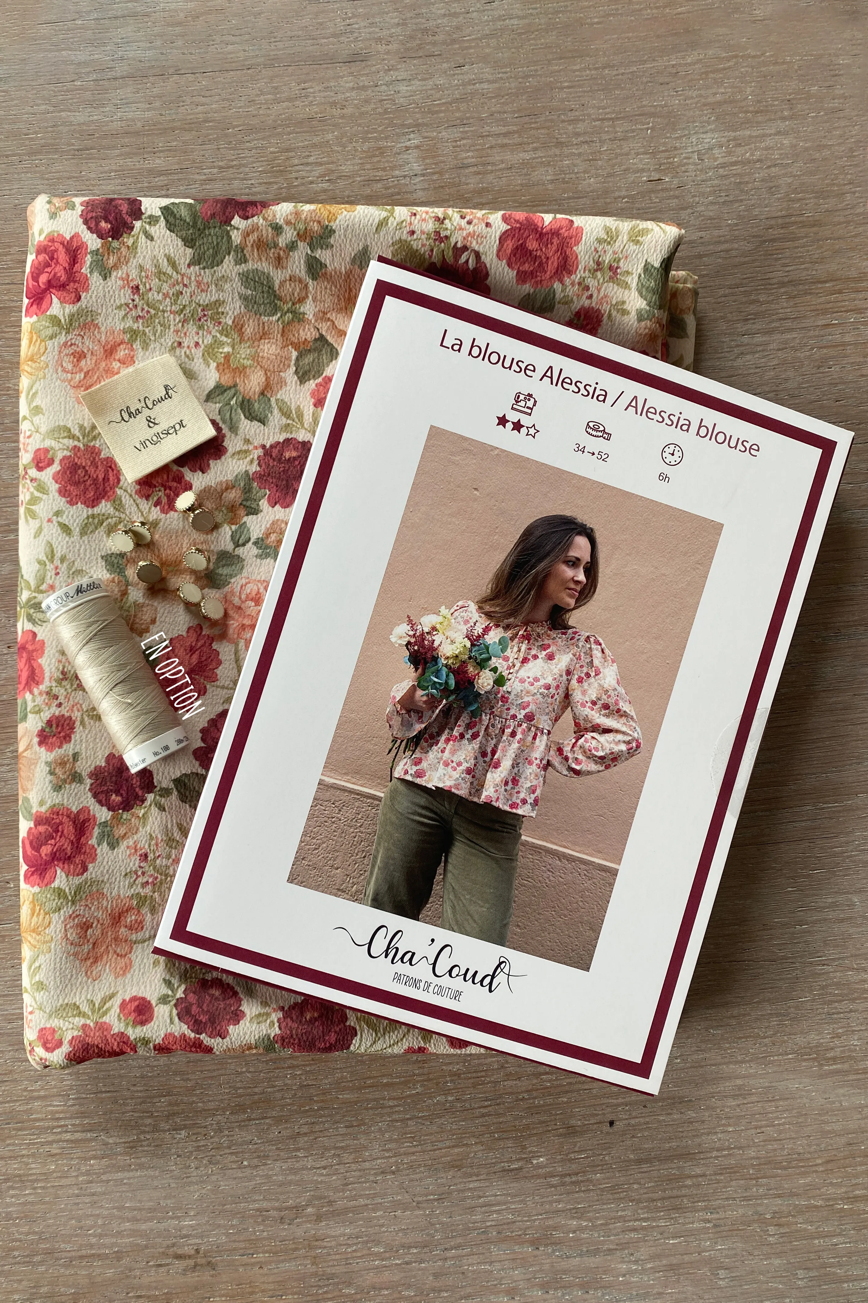 Réalisation du patron de couture et du kit de la blouse Alessia de cha' coud