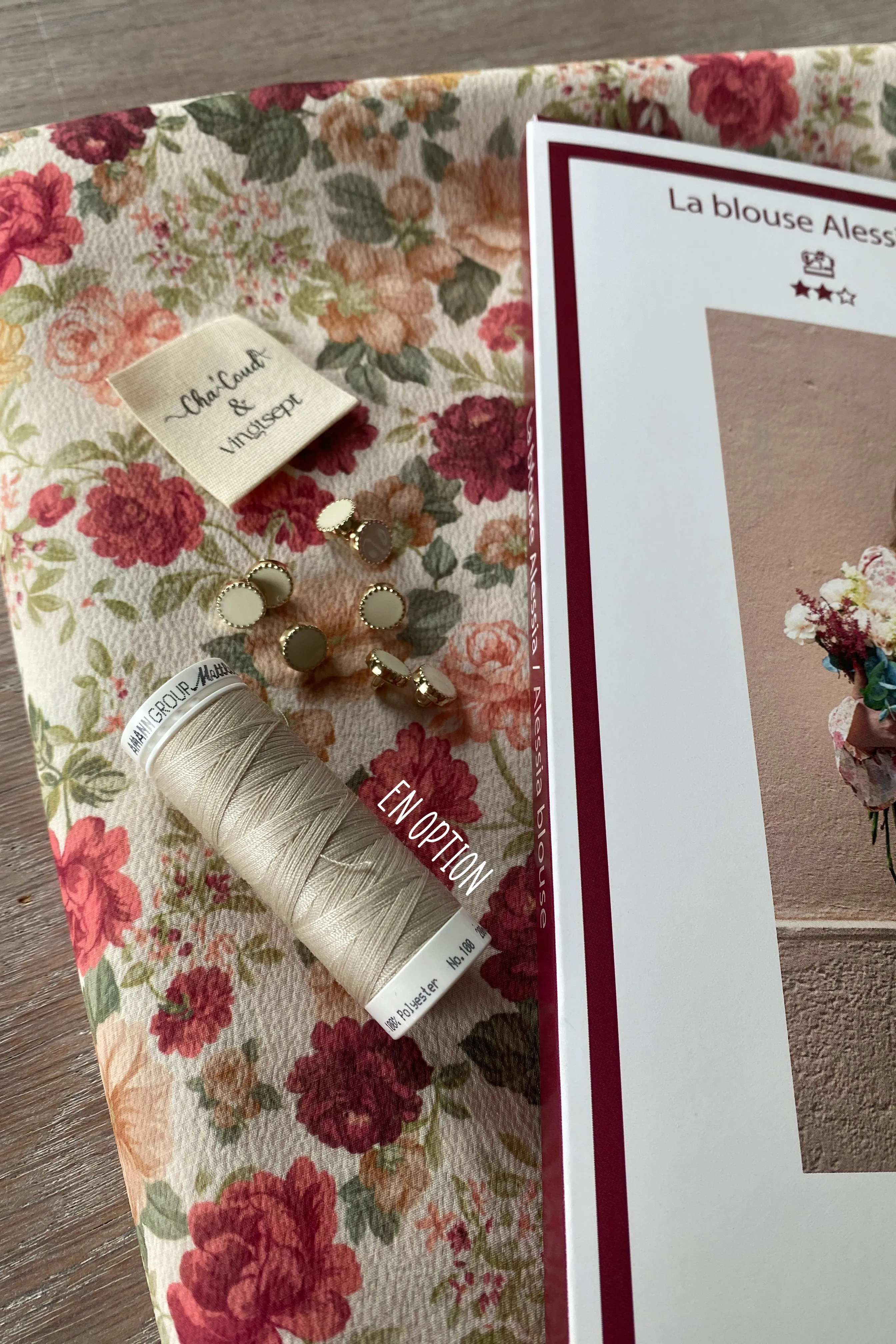 Réalisation du patron de couture et du kit de la blouse Alessia de cha' coud