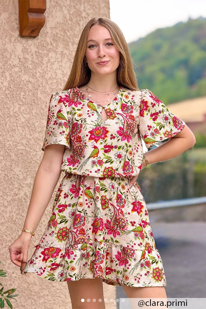Réalisation du patron de couture de la robe Suzie de cha' coud